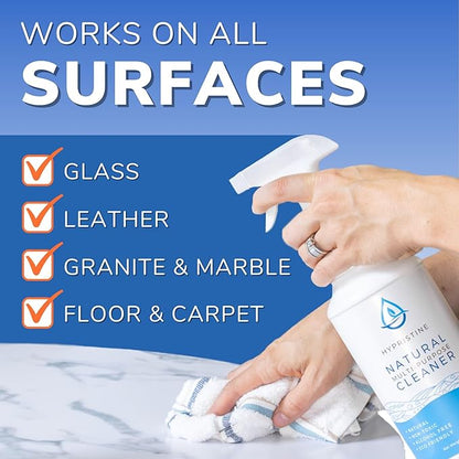 HYPRISTINE PURE Hypochlorous Acid Spray, Multi-Purpose Cleaner, Superior Shelf Life, 0% Bleach, 0% Alcohol, Food Contact Safe, Eliminate Non-Living Allergens, Remove Pet Odor, Clean Any Surface