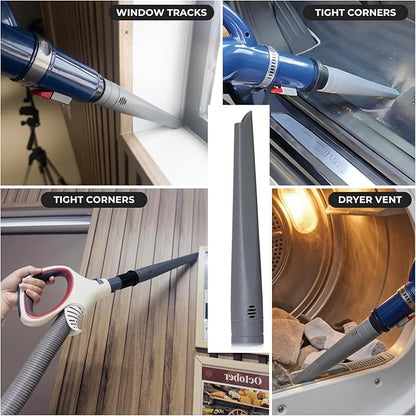 Vacuum Crevice Tool & Dust Brush plus Hose Adapter compatible with Shark HV300 HV301 HV371 HV372 NV500 NV501 NV650 NV680 NV350 NV351 NV360 NV151 UV675 & Miele C1 C2 C3