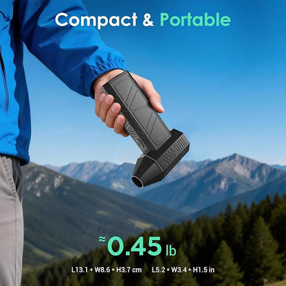 YOTON Compressed Air Duster 110,000 RPM, Cordless Electric Air Duster Replaces Canned Air Spray, Rechargeable 3-Gear Keyboard Cleaner, Air Blower for Computer, Electronics, Camera, Car & Outdoor