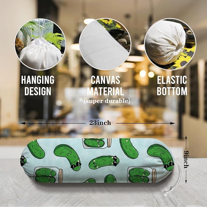 Worms Plastic Bag Holder, Reusable Shopping Bags Storage Dispenser, Fabric Garbage Trash Bags Carrier Organizer Dispenser, Green Bugs Grocery Bag Organizer, Wall Mount, Housewarming Gifts
