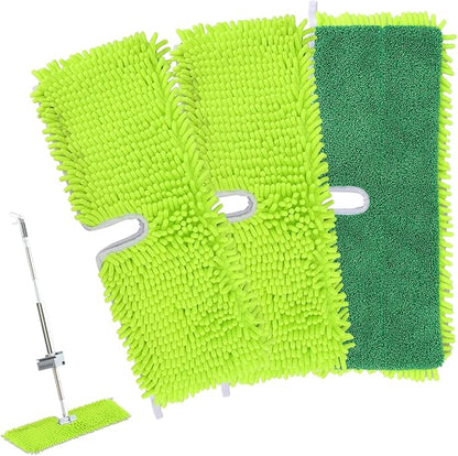 18" 2-Sided Mop Pads for Libman 18" 2-Sided Microfiber Dust Mop | Hardwood Floor Mop - Dual-Action Flip Mop - Double Sided Replacement Pad for Dry/Wet Use - Hard Surface Floor Duster Mop Head - 3Pack