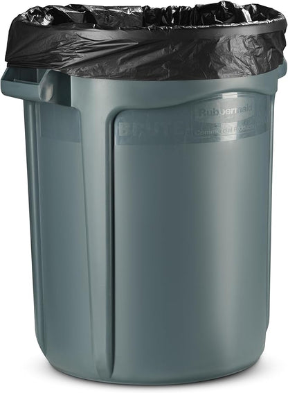 55-60 Gallon Trash Bags Heavy Duty - Bulk 150 Pack Large Garbage Bags - Big Black Commercial Trash Can Liners - Made In USA