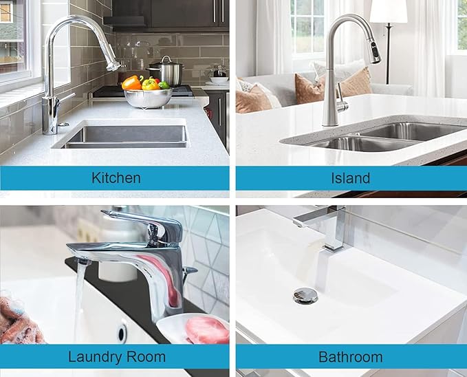 Kitchen Sink Splash Guard Faucet Mat - Super Absorbent Fast Drying Mat, Christmas Tree Pattern, 23.5" x 5.5" Microfiber Diatomite, Dish Drying Mat, 1 PC