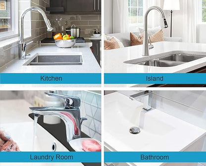 Kitchen Sink Splash Guard Faucet Mat - Super Absorbent Fast Drying Mat, Christmas Tree Pattern, 23.5" x 5.5" Microfiber Diatomite, Dish Drying Mat, 1 PC