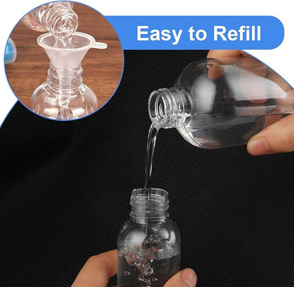 Molain 8Pcs Small Spray Bottles, No Leak And Clog Mister Spray Bottle, 3.5oz/100ml Empty Refillable Containers Reusable Liquid Container for Essential Oils Water Squirt(Black)