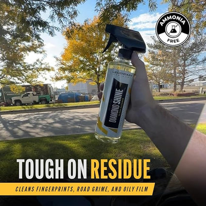 Legendary Glass Cleaner 16oz - Auto Window Cleaner Spray for Car Windows & Windshield - No Streaks, Ammonia-Free, Tint Safe - Interior/Exterior Use