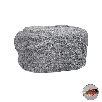 Steel Wool Mice Control - 1 Pcs 2.36"×9.84Ft Steel Wool for Wall Hole/Gap Filler - Best Thing to Get Rid of Mice - Keep Animals Away from Cracks,Siding,Pipeline,Vents in Garden/House/Garage/Kitchen