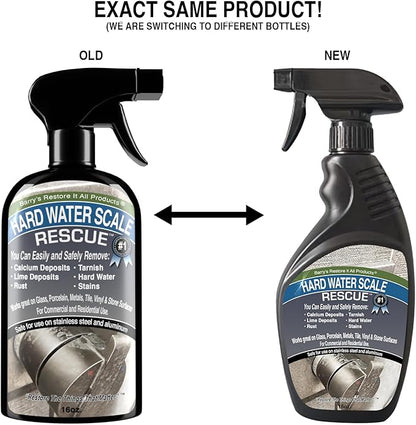 Barry's Restore It All Products - Hard Water Scale Rescue (Single 16oz.) | The Ultimate Solution for Hard Water! Remove: Lime Deposits, Calcium, Tarnish & Rust!