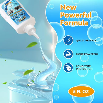 Mold Stain Remover Gel,Washing Machine Cleaner Front Load Washer Gasket Mold Remover Home Stain Cleaner Cleaning Gel for Grout Caulk, Bathroom, Shower, Bathtub, Refrigerator Cleaning Solution 5 Fl Oz