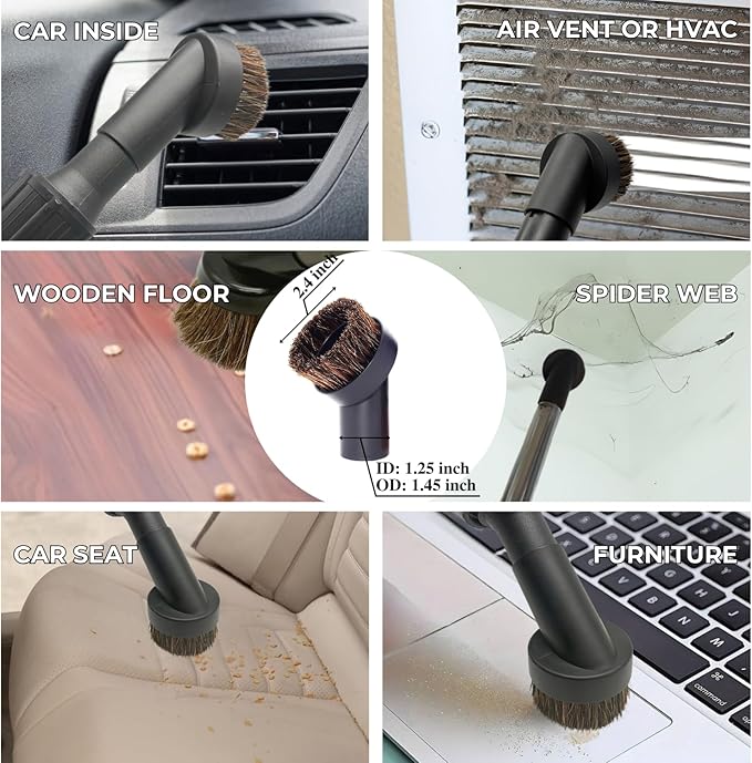Household Cleaning Kit Attachments Vacuum Cleaner Accessories Universal Vacuum Hose Adapters Flexible Crevice Tool for Dryer Lint Vent Trap Cleaner