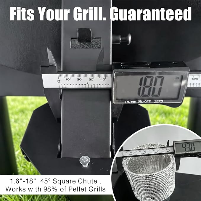 Grease Bucket for Pellet Grill Compatible with Traeger, Pit Boss, Z Grills, Recteq & More, 20-Pack 60oz Liners with Octagonal Lid, Screw-Lock Drip Bucket Includes Replaceable Brush Head