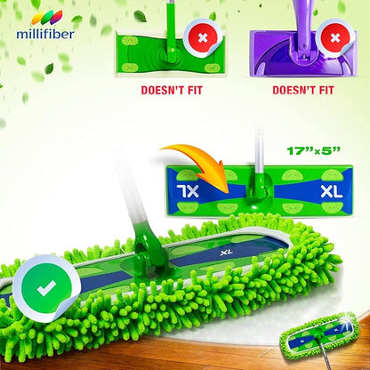 Millifiber X-Large Dust Mop Refill for Swiffer XL Mop (2 Pack) - Microfiber Pet Heavy Duty Dry Refills (Handle is Not Included)
