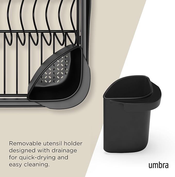 Umbra SINKIN Multi-USE Dish Rack Black