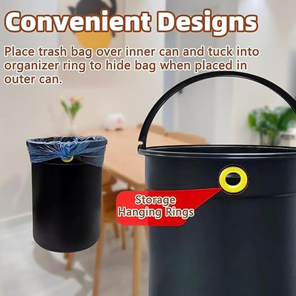 Garbage Can with Lid, Intelligent Sensor Opening and Closing, Small Garbage Can for Living Room, Bedroom, Kitchen and Bathroom (1, Silver)