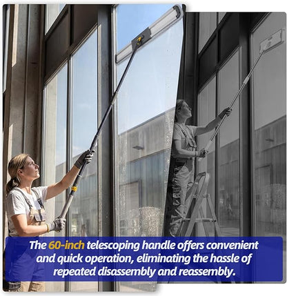 36" Commercial Dust Mops for Floor Cleaning, Masthome Professional Industrial Mop with 3 Pads, Heavy Duty Commercial Mop with 62'' Long Handle,Large Floor Mops for Office Garage Warehouse Factory Mall