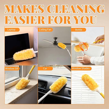 Duster Refill for Swiffer Duster, 30 Count Heavy Duty Duster Refills with 1 Handle, 360 Dusters Refills Kit, Disposable Dusters for Swiffer Duster Extended Handle for Cleaning