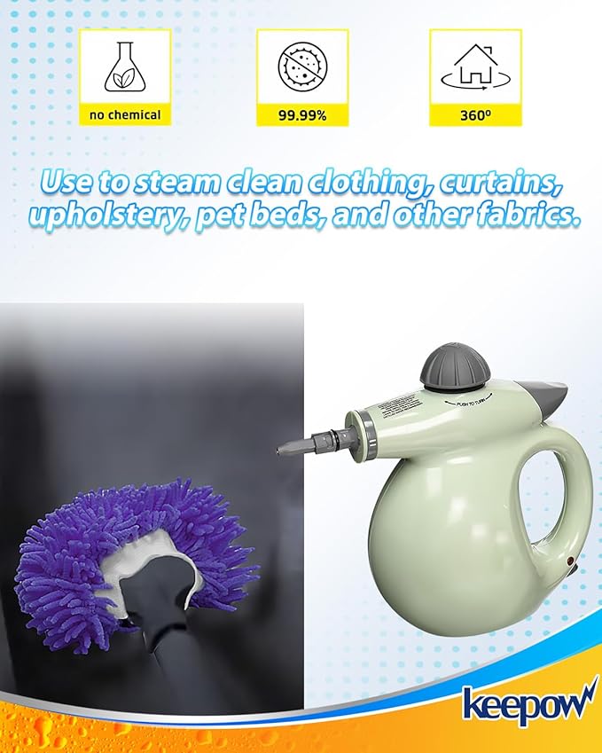 Handheld Steam Cleaner Pads Cloth Steamer Attachments Steam Mop Accessories Compatible with Bissell Steam Shot/Wagner Spraytech/McCulloch/PurSteam Universal Reusable Washable Steam Pad Clothes Cover