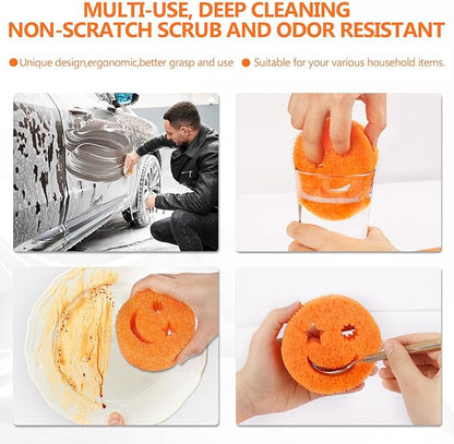 Kitchen Sponges (6 PCS) - Scratch-Free Multipurpose Dish Sponges for Kitchen, Bathroom - BPA Free & Made with Polymer Foam - Temperature Controlled Kitchen Sponge for Dishes, Odor Resistant Scrubber