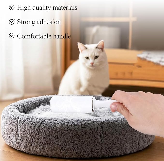 8 Pcs Mini Lint Roller for Travel Lint Roller Travel Size Mini, Small Rollers Romovers for Pet Hair Bulk Sticky Clothes for Pet Hair Extra Sticky Dog Cat
