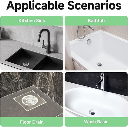50 Pack Disposable Shower Drain Hair Catcher, Hair Trap for Round Shower Drain Mesh Stickers, Shower Strainer for Bathroom, Bathtub, Kitchen, Sink, Shower Drain Cover Hair Stopper