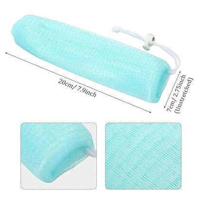 Boao Mesh Soap Bar Loofah Exfoliating Mesh Soap Saver Bag Pouch Bubble Foam Net for Body Facial Shower Cleaning Tool(20 Pieces)