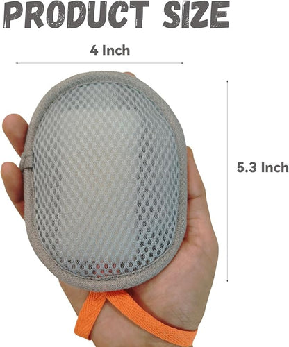 Sandwich Soap Bag, Soap Saver for Bar Soaps, Bar Soap Pouch with Gentle Exfoliation,Double Layer Mesh Design Foaming and Drying The Soap,Better Than Soap Holder and Dish