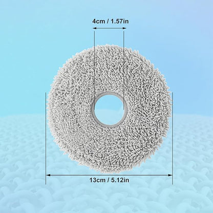 8 Pack Mop Pads for Dreame L40/X40/X50/L50/X30/L20/L40s Ultra/L10s Pro Ultra/L10s Ultra Gen2/X60 Max Ultra, for Mova V50/E40/P10/P50 Pro Ultra, Robot Vacuum Reusable Microfiber Mop Cloth Accessories