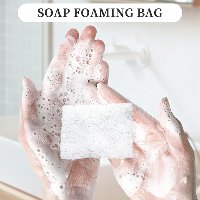 1 PCS Travel Soap Case for DR. Squatch Soap, Translucent Square Soap Dish with Draining Pad, Portable Bar Soap Travel Case with Soap Saver Bag for Bathroom Gym Camping Outdoor (Matte Clear)