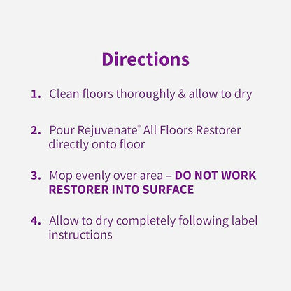 Rejuvenate All Floors Restorer Fills Scratches, Shines And Protects All Floor Types, Including Hardwood, Laminate, Vinyl And Tile, 32 Ounces