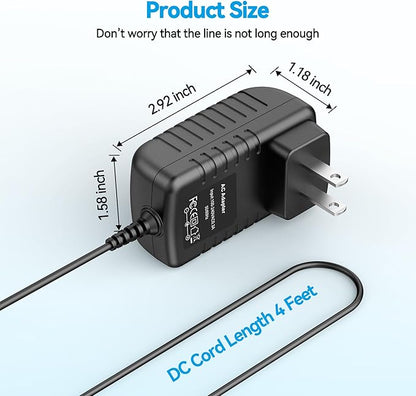 8.5V AC DC Adapter Compatible with Hurricane Spin Scrubber Brush HSS1 HSSI JF-DY085030 Bat