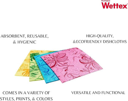 Wettex The Original 14 Pack Swedish Dishcloth for Kitchen - Eco Friendly Reusable Paper Towels - Assorted Dish Cloths for Washing Dishes