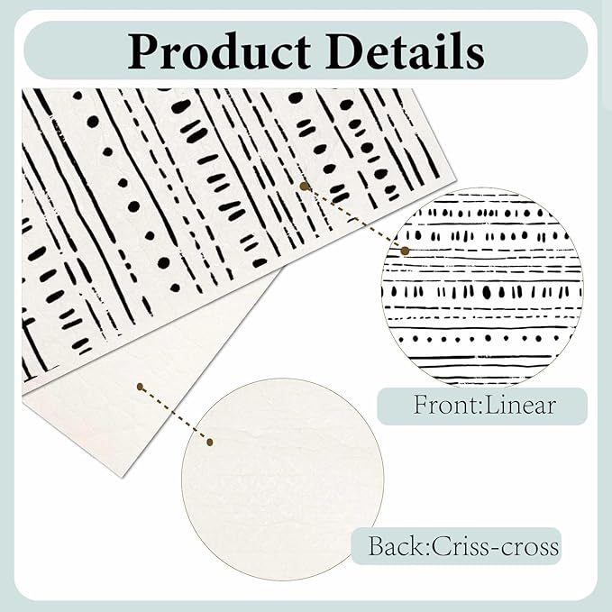 6 Sheets 6 Styles Geometric Kitchen Dish Cloths Black and White Swedish Dishcloths Minimalist Reusable Kitchen Sponge Cloths Quick Drying Absorbent Towels for Dishes Countertop Bathroom Use