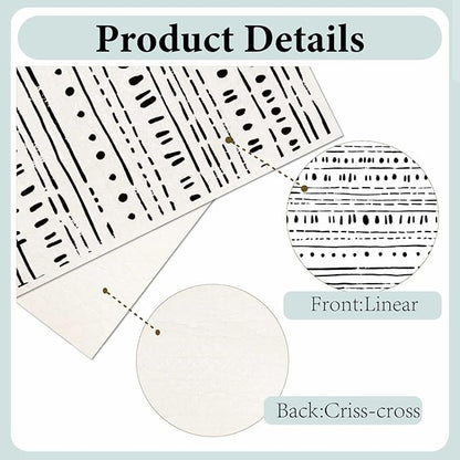 6 Sheets 6 Styles Geometric Kitchen Dish Cloths Black and White Swedish Dishcloths Minimalist Reusable Kitchen Sponge Cloths Quick Drying Absorbent Towels for Dishes Countertop Bathroom Use