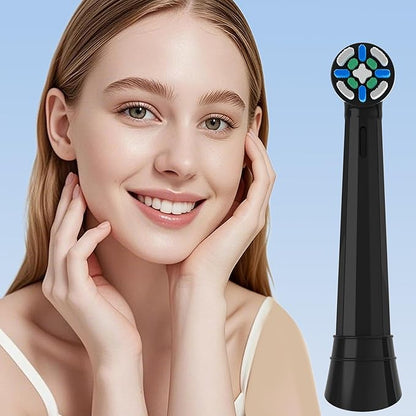 6 Pack IO Brush Head Compatible with Oral B IO 2/3/4/5/6/7/8/9/10/Deep Clean Electric Toothbrush, Replacement Heads Compatible with Oral B IO for Effective Cleaning (Black)