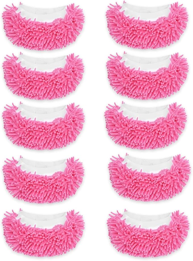 KEEPOW 10 Pack Steam Cleaner Attachments for Most Handheld Steam Cleaner Microfiber Cloths Cover Compatible with Bissell Steam Shot Omni/Wagner/McCulloch/Phueut Steam Cleaner Accessories
