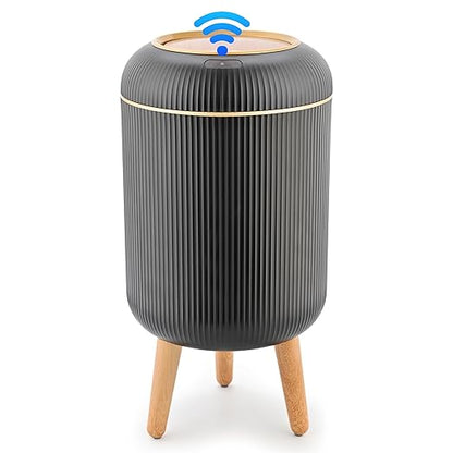 Pukomc Smart Sensor Wastebasket, Convenient and Hygienic Easy to Use, Technology Sensor Waterproof Wastebasket Plastic Trash can for Kitchen, Bathroom, Bedroom, Living Room, Office and Outdoor