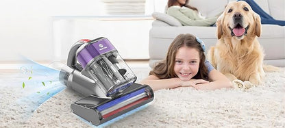 P820 Wired Mattress Vacuum Cleaner EU Plug,500W 18kPa UV Ultrasonic Negative Ion Bedding Neatness Care with Hot Air & Aromatherapy,LED Display
