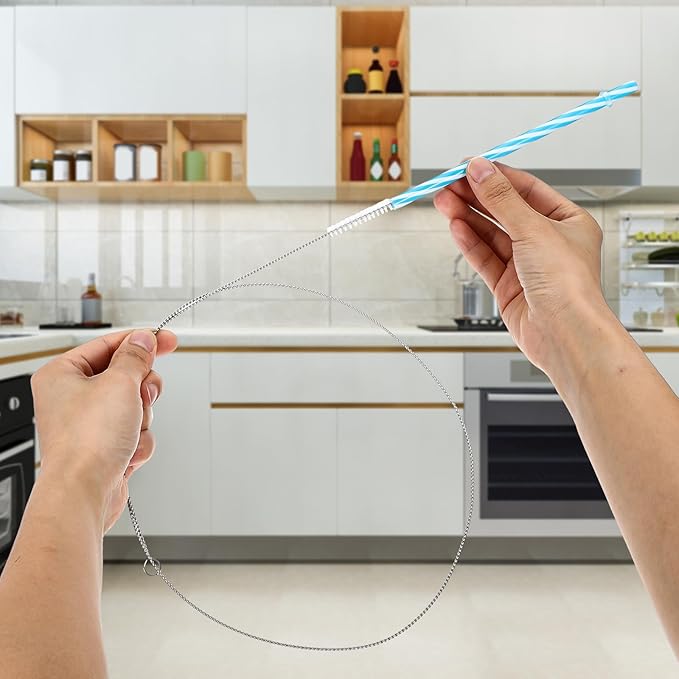 Ymapinc 4Pcs 39.4inches Pipe Cleaners Tube Straw Brush, Extra Long Cleaning Brush for Cleaning Straw Bottle Pipe Cleaners Long Laboratory Catheter