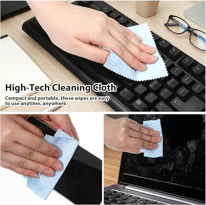 8 Pcs Keyboard Cleaning Kit with Keycap Puller & Switch Puller Mini Dust Cleaning Brushes Air Blower Anti-Static Brush Small Mechanical Keyboard Cleaner for Computer Motherboard Camera