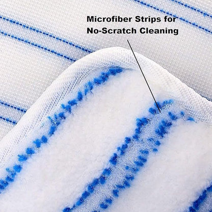 Tidy Monster 3 Pack Mop Refills Compatible with O-Ceda Dua-Action Microfiber Mop, Replacement Mop Heads for Dry/Wet Use, Machine Washable Double Sided All Surface Cleaning