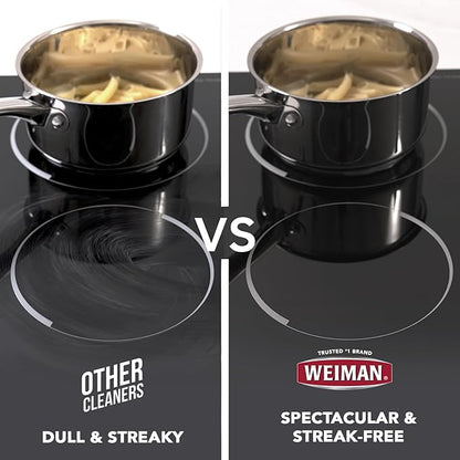 Weiman Cooktop Cleaner & Polish Heavy Duty Stove Eco Friendly 10 oz Bottle