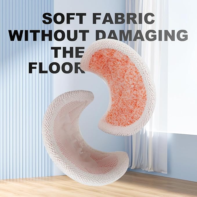Pads for Shark Steam Scrub Mop: 12 Pack Spin Mop Refills Fit for Shark S7000 S7001 S7000C S7201 S7000AMZ S8201 S8001 S8000 Steam and Scrub Pads - Hard Floor Steam Mop Washable Pads S7001TGT