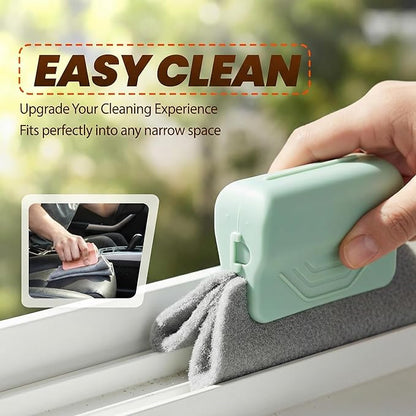 Magic Window Track Cleaner, 2026 Upgraded Window Groove Cleaning Brush Tools SetHandheld Window Track Cleaner Brushe Tools for Window Lides Gaps, Tile Lines Shutter Car Vents