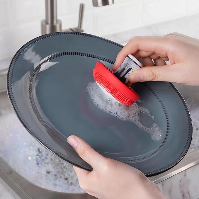 Fungus Among Us – Mushroom Silicone Scrubber | Heat-Resistant Kitchen Sponge for Dishes & Pans