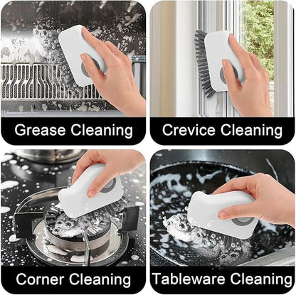 Window Sill Cleaner,Window Cleaner Groove Cleaning Brush,Magic Window Track Cleaner,Sliding Door Track Cleaner,2 in 1 Groove Cleaning Brush Window Track Cleaning Tools (#A)