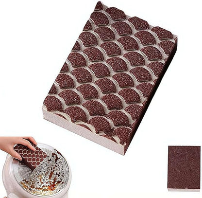 Magic Emery Cleaning Sponge, Convenient Scrub Sponge, Heavy Duty Wok Sponges with Strong Decontamination, Multi Functional Cleaning Supplies for Kitchen Pots Pans and Household Use