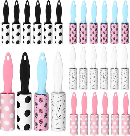 36 Pcs Mini Lint Roller for Clothes Travel Size, Travel Lint Roller for Clothes, Pet Hair, Furniture and Car Compact, Small Lint Remover Sticky Pet Hair Removal Tool for Travel