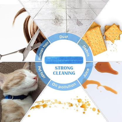 8 Pack Replacement Microfiber Pad, Cleaning Refills, Reusable Mop Refills for Flat Mop System, 25" x 5" Machine Washable Pads for Hardwood & Hard Floors