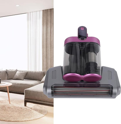 HEEPDD Handheld Mattress Vacuum Cleaner, Cordless, 13000Pa Suction, 520ml Dustbin, Light, Gray Purple, for Bed Sofa Carpet Pet Hair