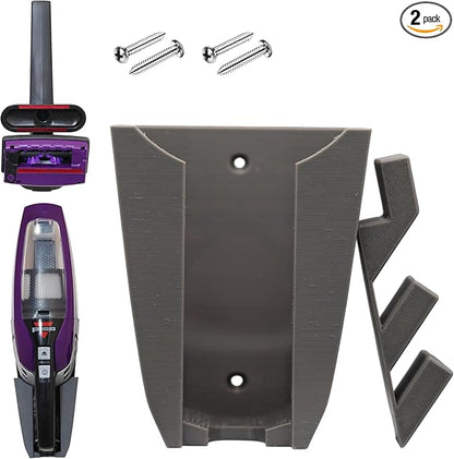 Wall Mount for Bissell Pet Hair Eraser + Bonus Accessory Holder – Fits 2390, 2390A, 2284W, 23903, Auto-Mate – 3D-Printed Vacuum Dock (Gray)